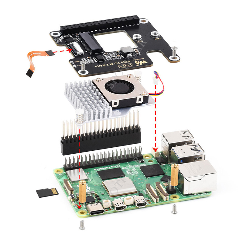 Raspberry Pi5 PCIe to M.2 NVMe - Turing Pi 2 ulasan dan harga
