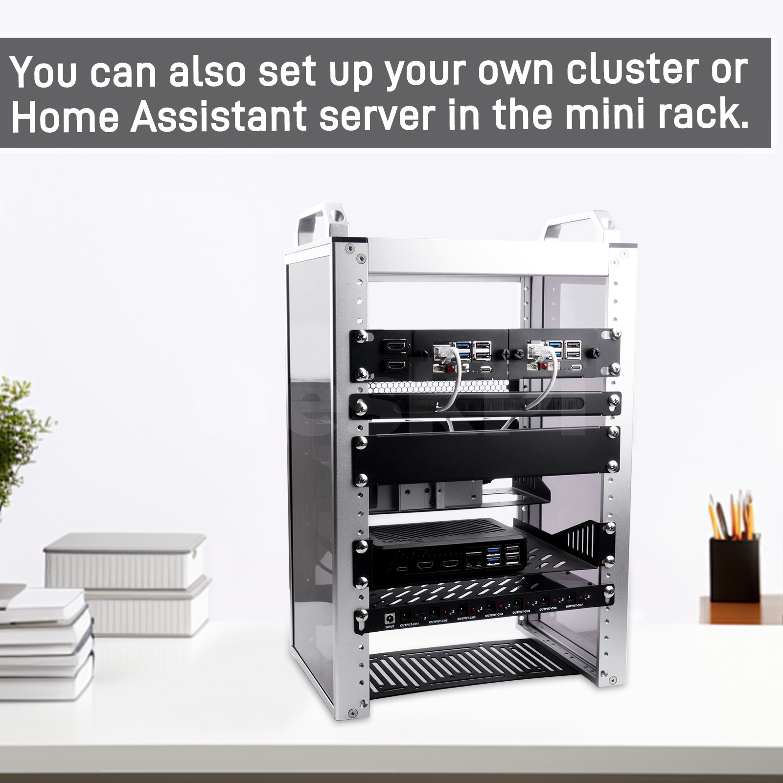 DeskPi Rackmate 10-inch 1U Rac - Deskpi Super6C ulasan dan harga